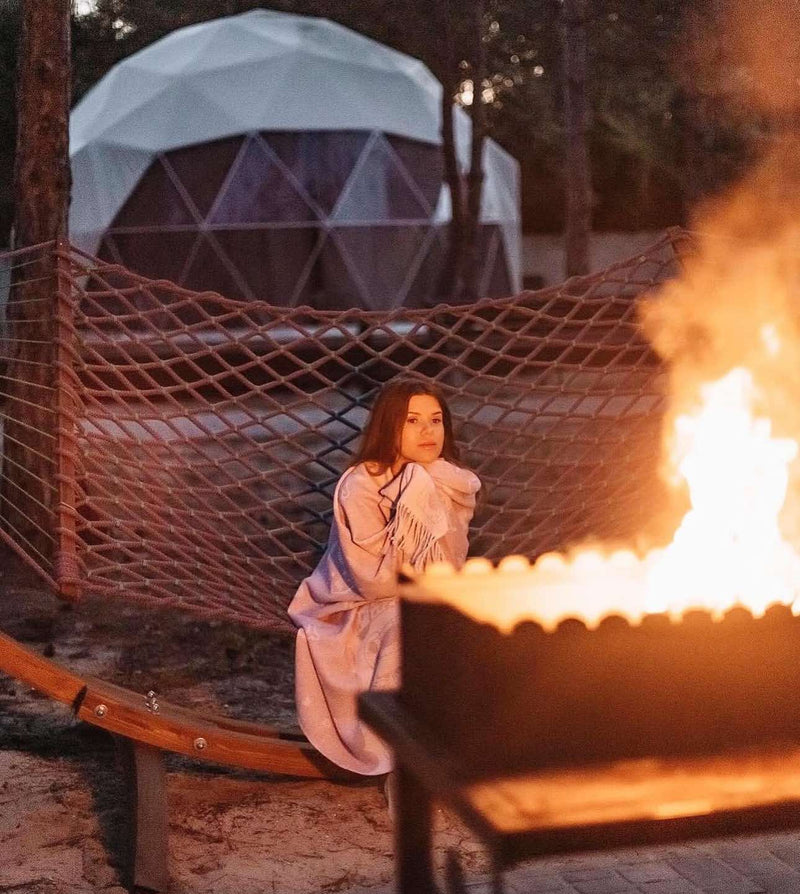 Extra Strong Outdoor Hammock | Handwoven Double HAMMOCK 16mm (5/8 inch) Polypropylene Rope | Durable & Weather-Resistant