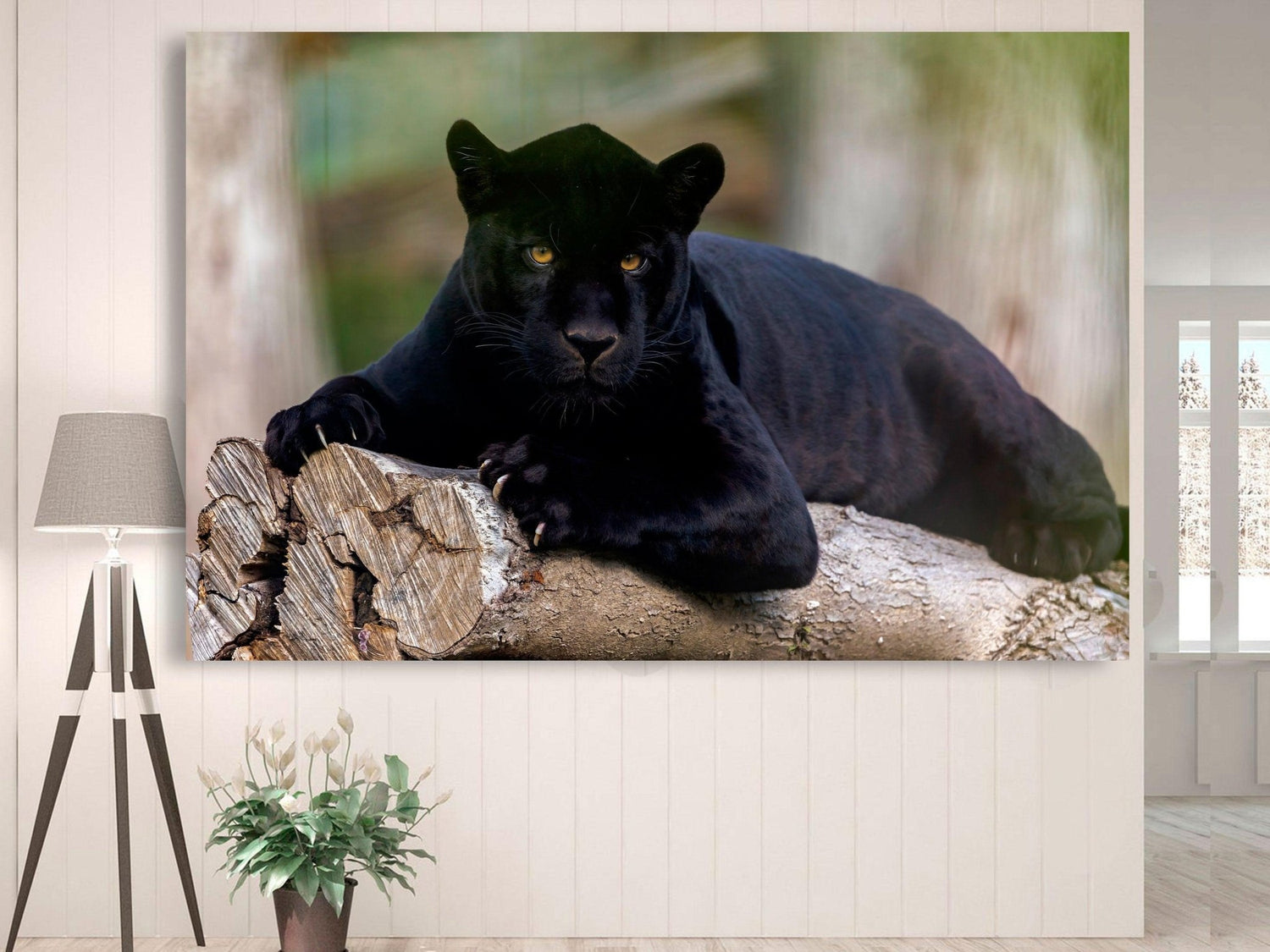 Black Panther – idyllic canvas print – Photowall