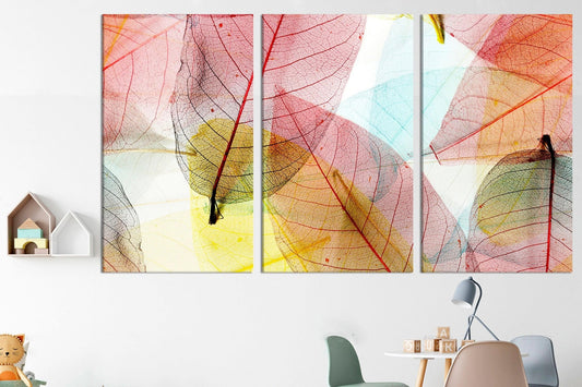 Botanical wall art print large leaves wall art canvas print ready to hang