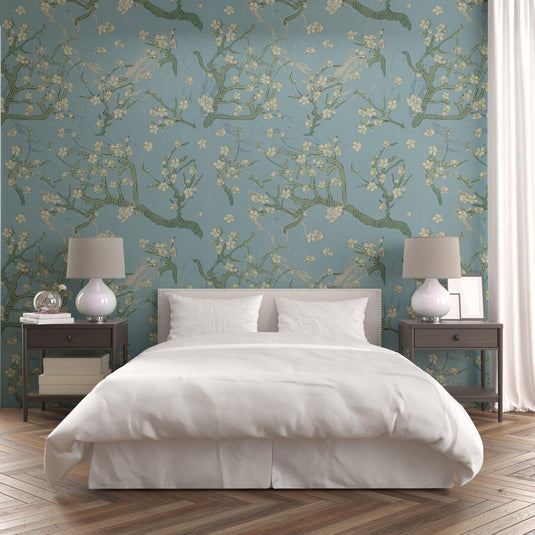 van gogh wallpaper bedroom