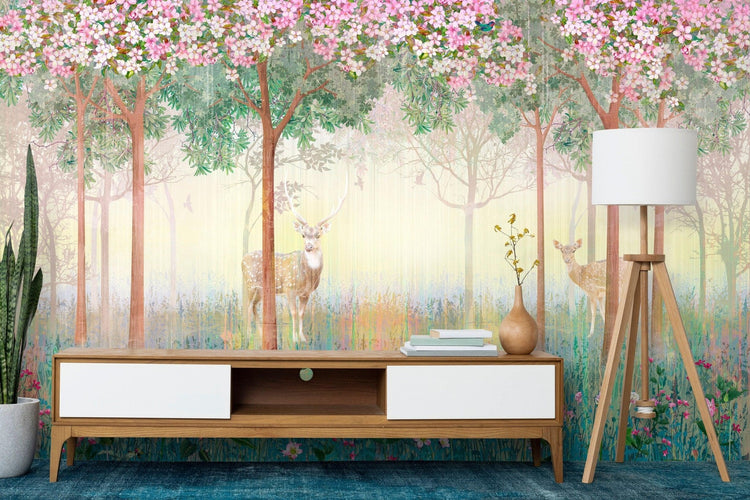 Fairytale Wallpaper Kids Room Wall mural Fairy Forest Nursery wallpaper ...
