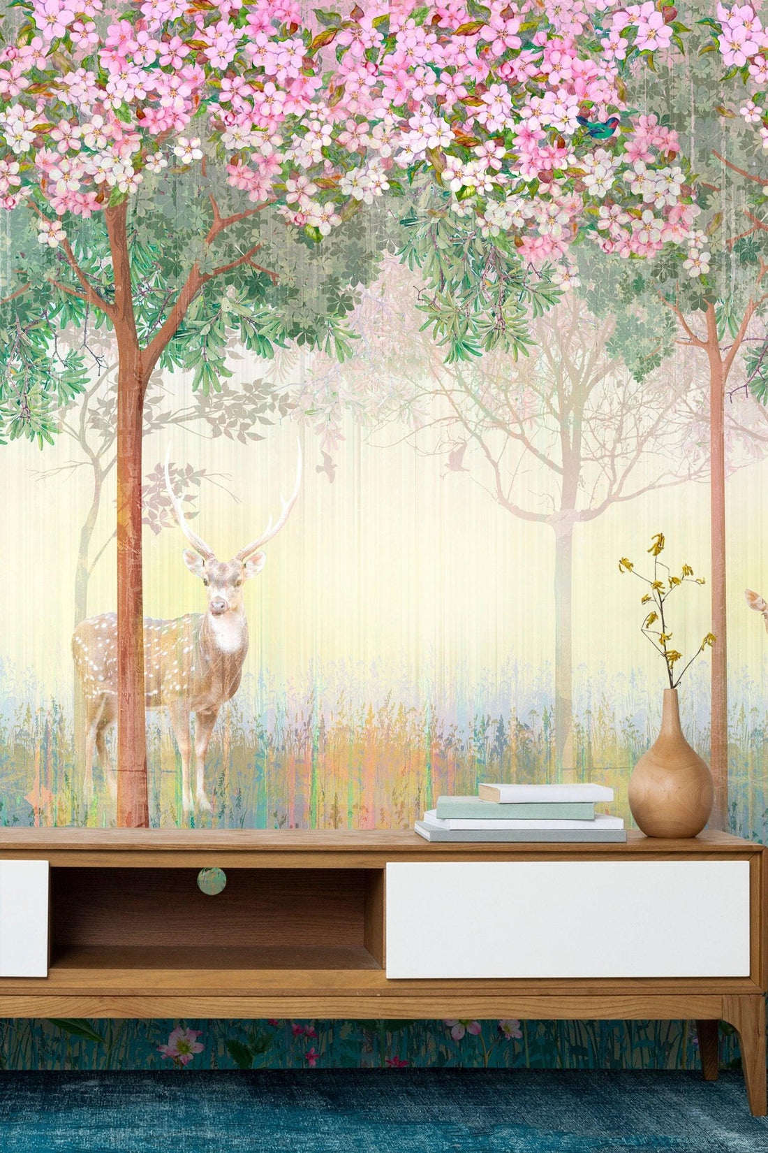 Fairytale Wallpaper Kids Room Wall mural Fairy Forest Nursery wallpaper ...