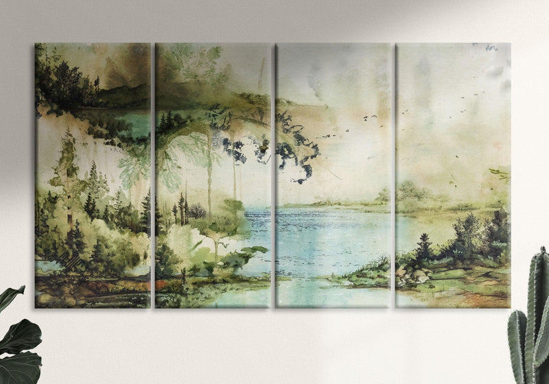 Large Landscape Art Nature Art Painting Print Modern Painting Wall Art Prints Botanical Print New Home Gift Idea Large Watercolor Wall Decor - Scandi Home 