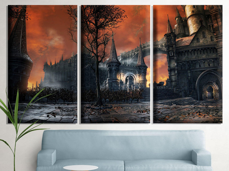 Dark Souls 3 Video Game Large Print Ornstein Dark Souls Art Canvas Fantasy Art Video Game Decor For Gamer Room Gift For Gamer Knight - Scandi Home 