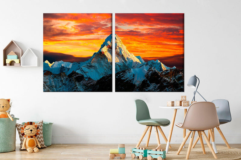 Mount Everest Wall Art Large print - Scandi Home 