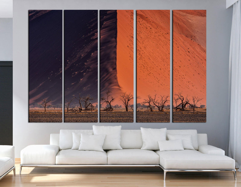 Landscape Artwork Large Print Desert Art Dunes Namibia - Scandi Home 