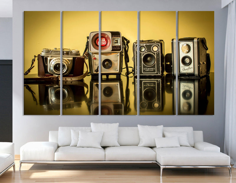 Vintage Camera Art Print Contemporary Art - Scandi Home 