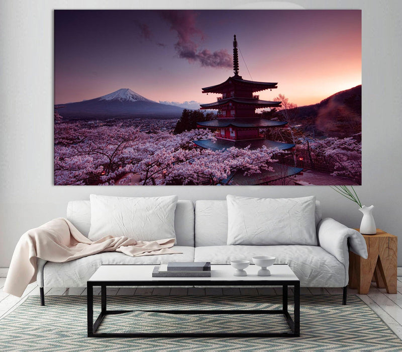 Mount Fuji japan art print sakura - Scandi Home 