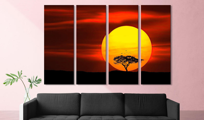 desert sun art desert print wall art large canvas print - Scandi Home 