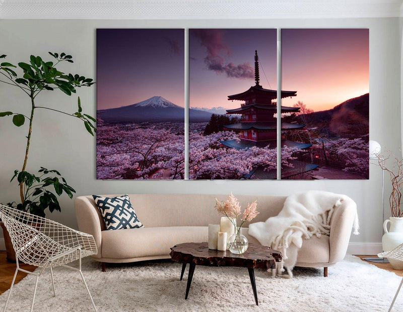 Mount Fuji japan art print sakura - Scandi Home 