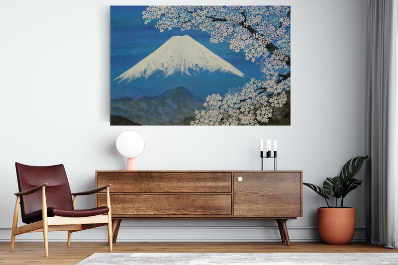 Mount Fuji Japanese print Mountain wall art Japanese painting asian wall art - Scandi Home 