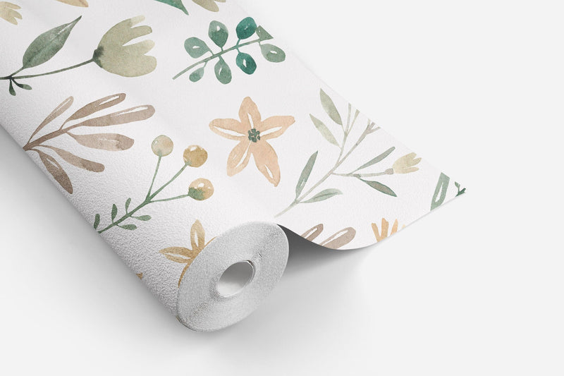 Delicate Floral Wallpaper Peel and Stick Self-Adhesive- Traditional wallpaper Wall Murals Modern home decor - Scandi Home 