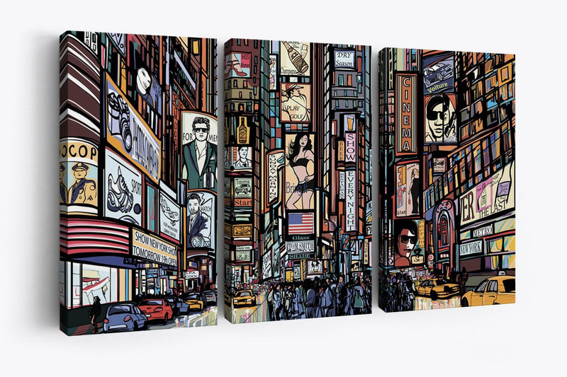 Large New York City Landscape Modern urban art Large wall art canvas print Ready to Hang